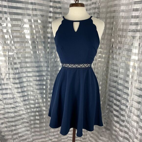 I.N. San Fransisco Blue Cocktail Party Dress is - Picture 1 of 6